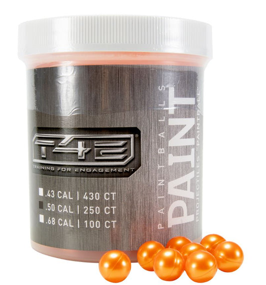 Umarex T4E .50 Cal PaintBalls - 250 Count Jar - Orange
