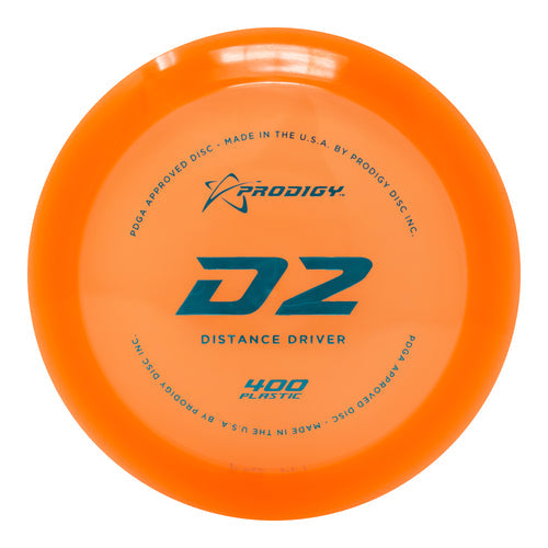 Prodigy D2 Distance Driver Disc - 400 Plastic
