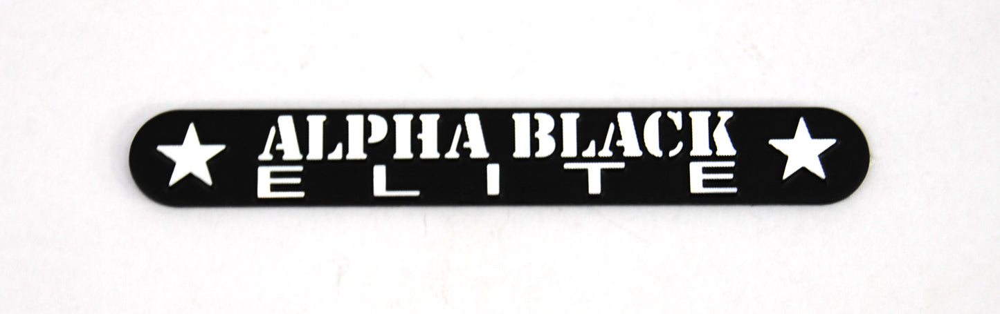 Tippmann US Army Alpha Black Elite Name Plate