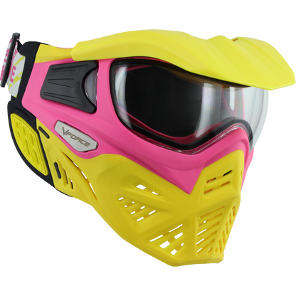 V-Force Grill 2.0 Paintball Goggle - Thermal Clear Lens - LE Referee (Yellow/Pink)