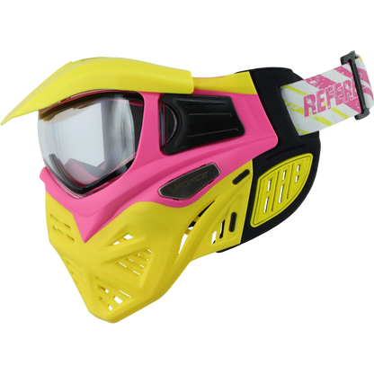 V-Force Grill 2.0 Paintball Goggle - Thermal Clear Lens - LE Referee (Yellow/Pink)