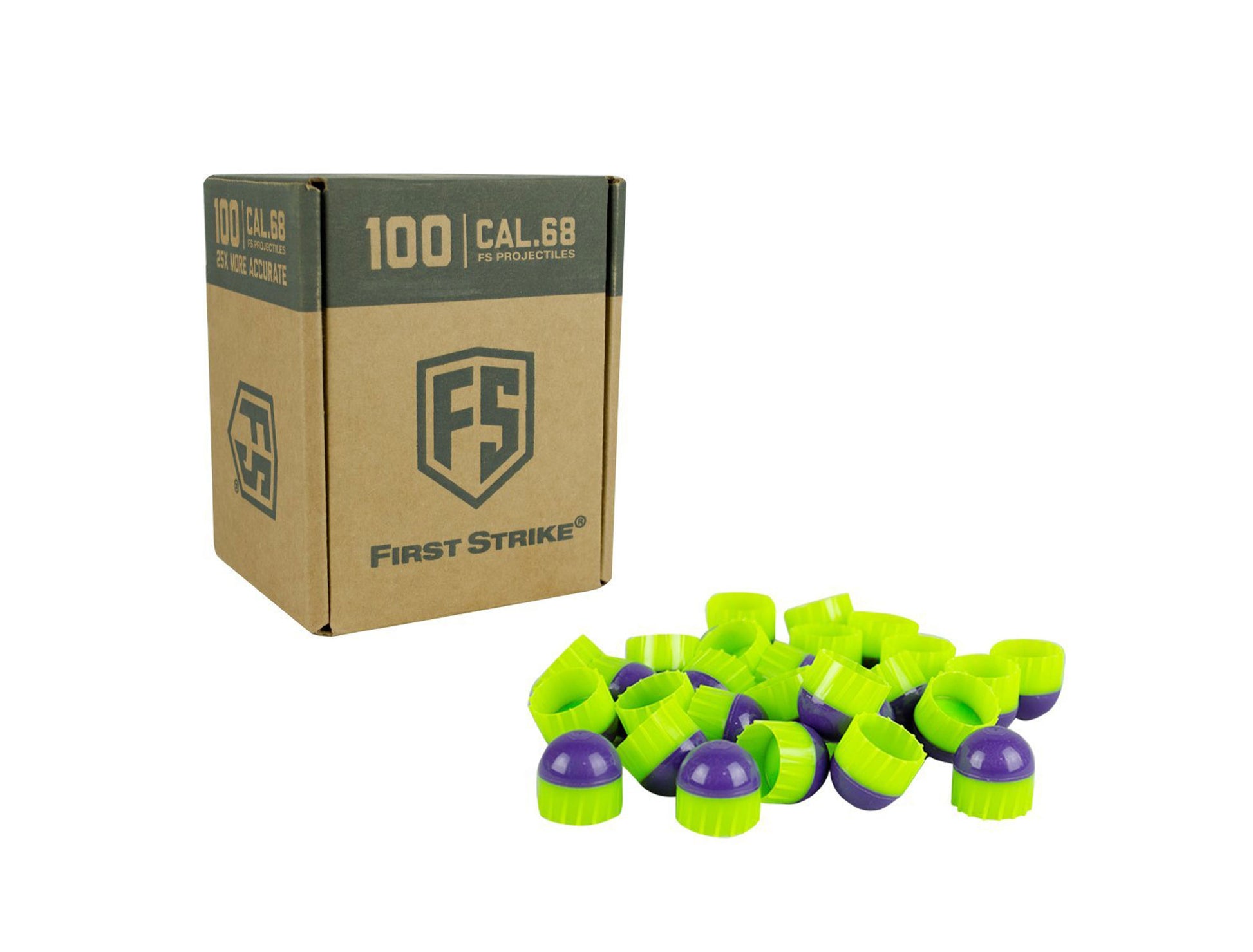 First Strike Rounds - 100ct - Purple/Green - First Strike
