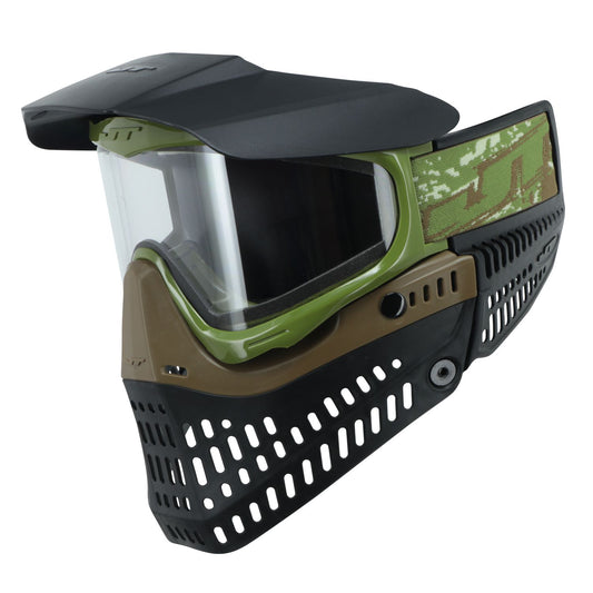 JT Spectra Proflex Special Edition Paintball Goggle - Olive/Gold w/ Clear Thermal Lens