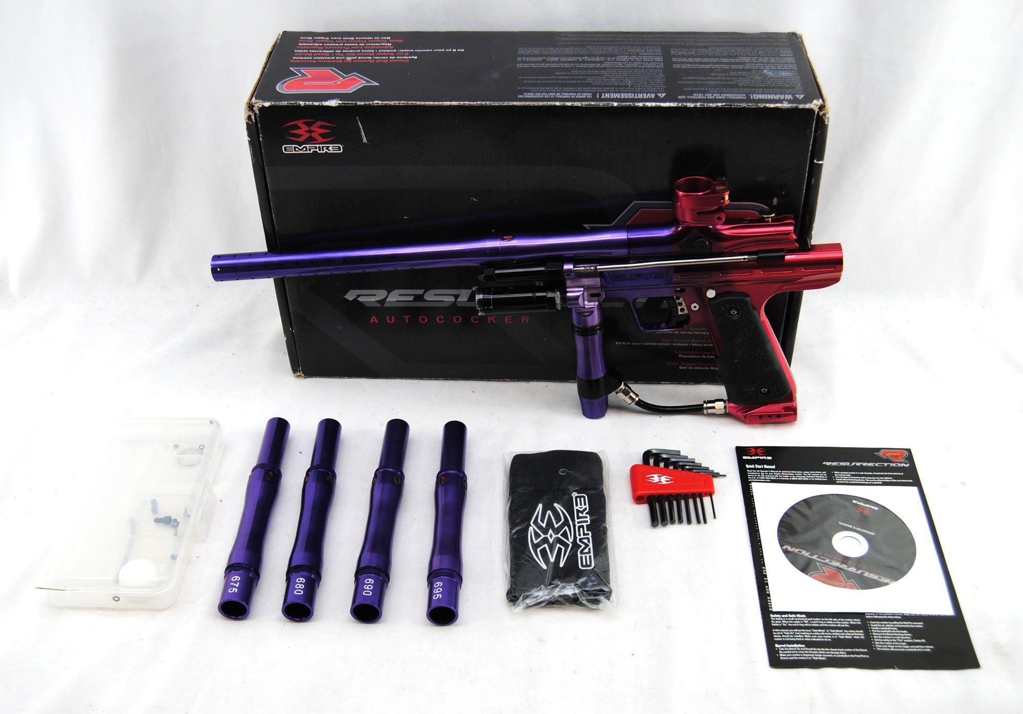Used Empire Resurrection Autococker Purple/Red Fade PB Sports LLC