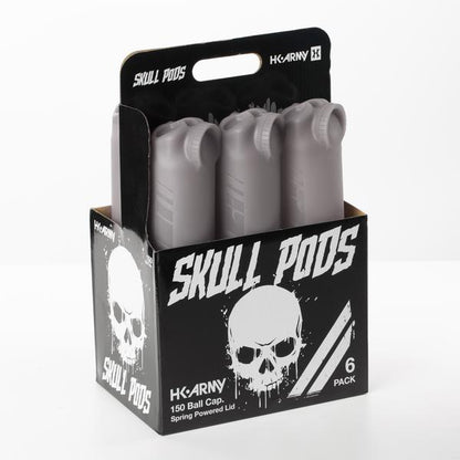 Skull Pods - High Capacity 150 Round - Smoke - 6 Pack - DYE