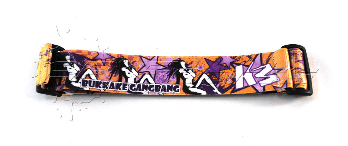 KM Strap - Bukkake Gangbang - Orange Purple - KM