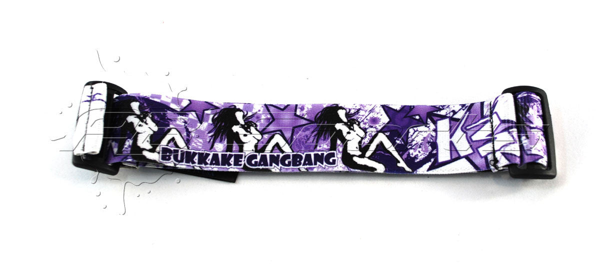 KM Strap - Bukkake Gangbang - Purple White - KM