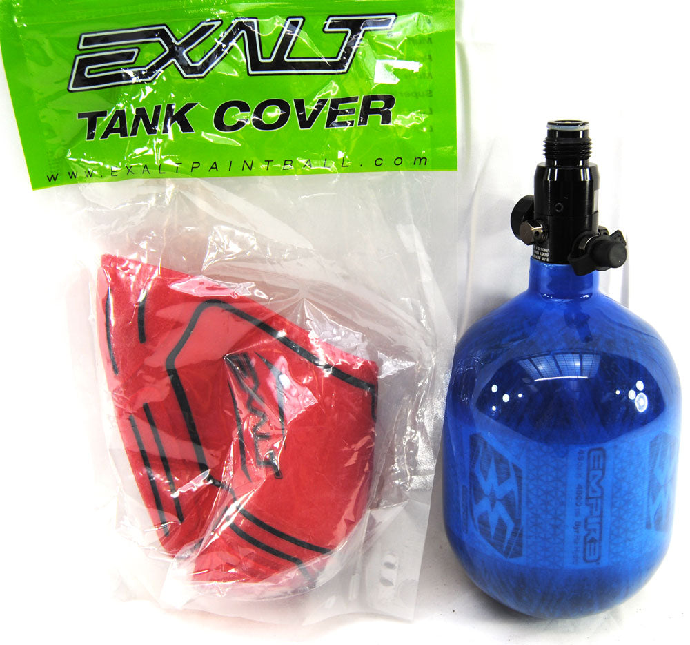 Empire Basics Carbon Fiber 48ci / 4500psi tank BLUE w/ Exalt tank cove