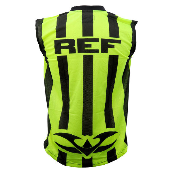 Valken Sleeveless Referee Jersey - Neon Green / Black