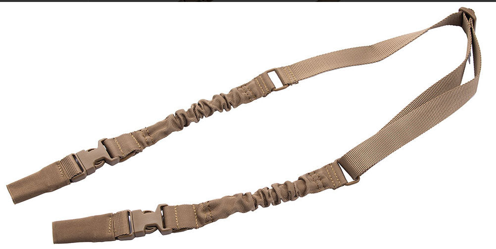 Lancer Tactical 2-Point Bungee Sling Tan