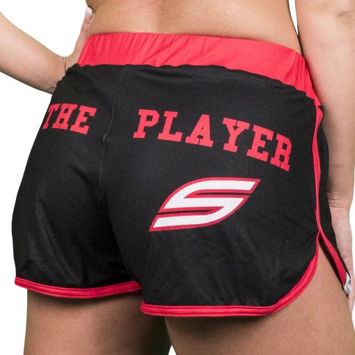 Social Paintball Women's Shorts - Black Red "For The Player"