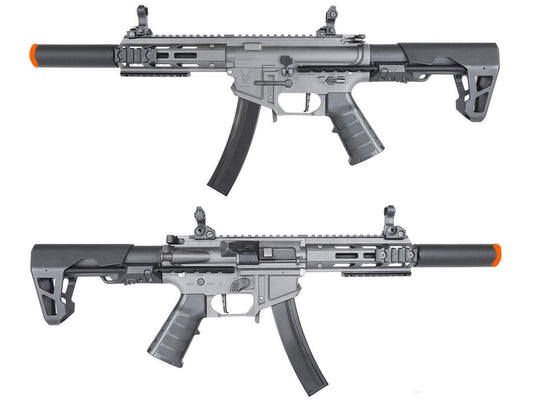 King Arms PDW 9mm SBR Airsoft AEG Rifle w/ M-LOK - Grey