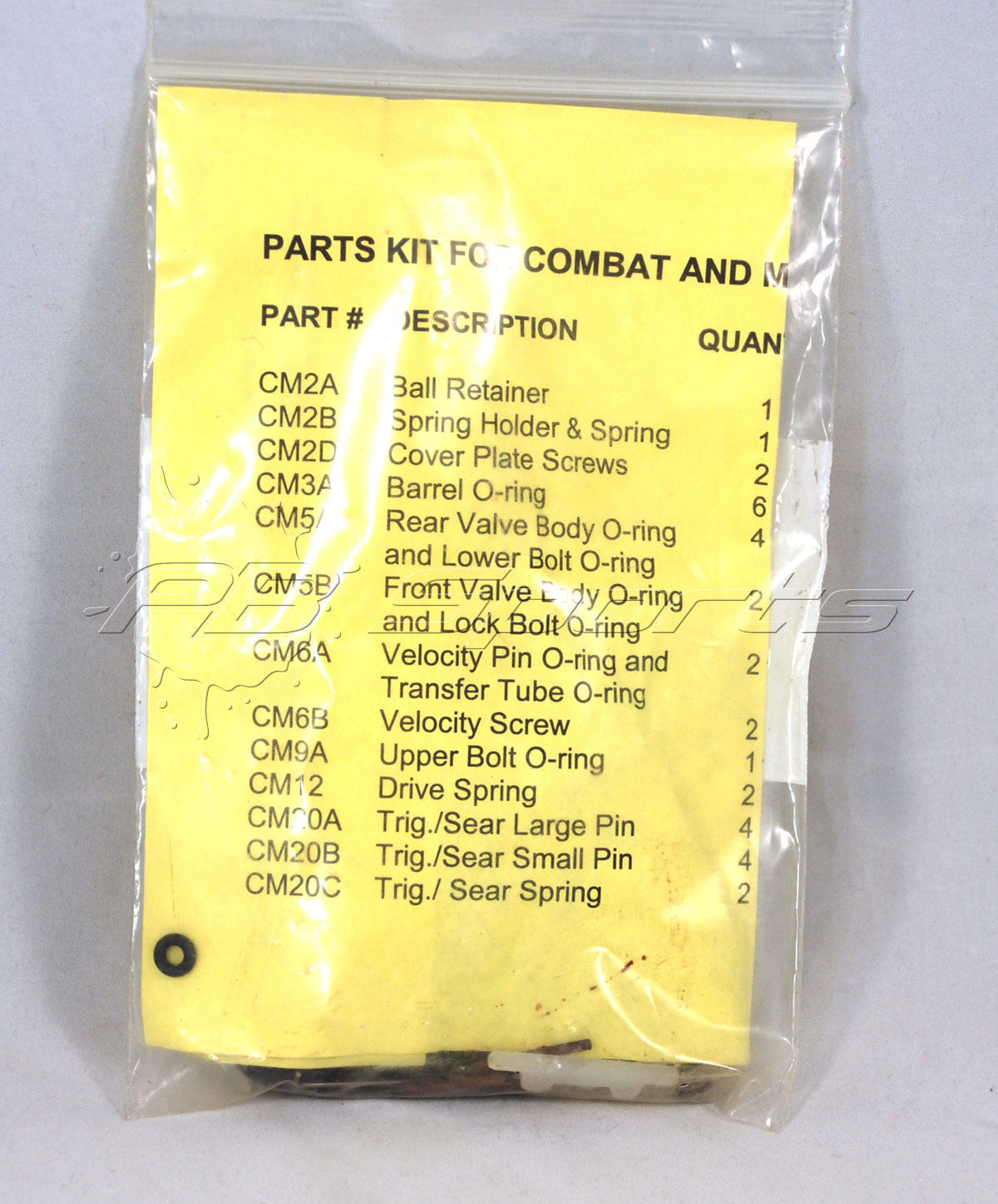 Parts kit for PEC Combat and Master - Cutlass