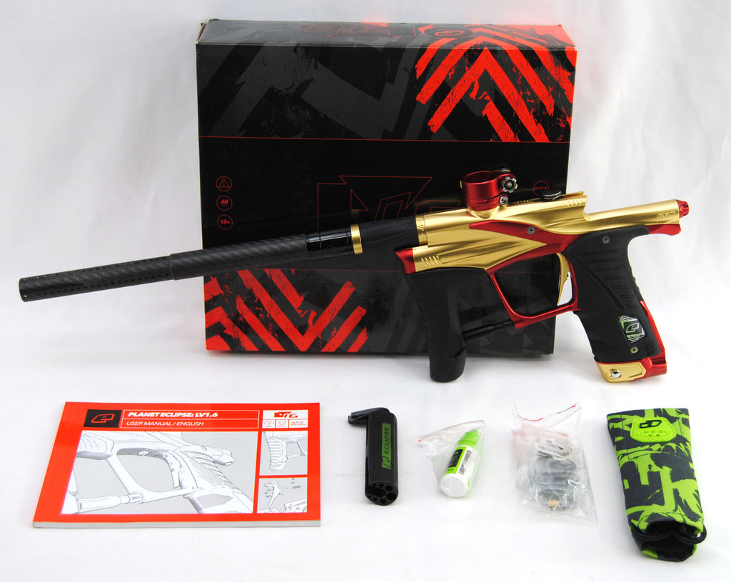Used Planet Eclipse LV1.6 Paintball Marker - Fire Opal