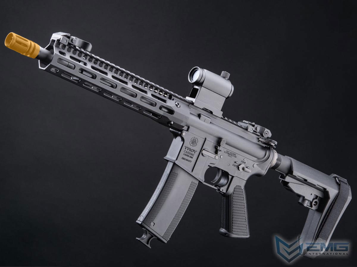 EMG Troy Industries Licensed SOCC M4 Carbine M-LOK AEG Rifle with 10.5 ...