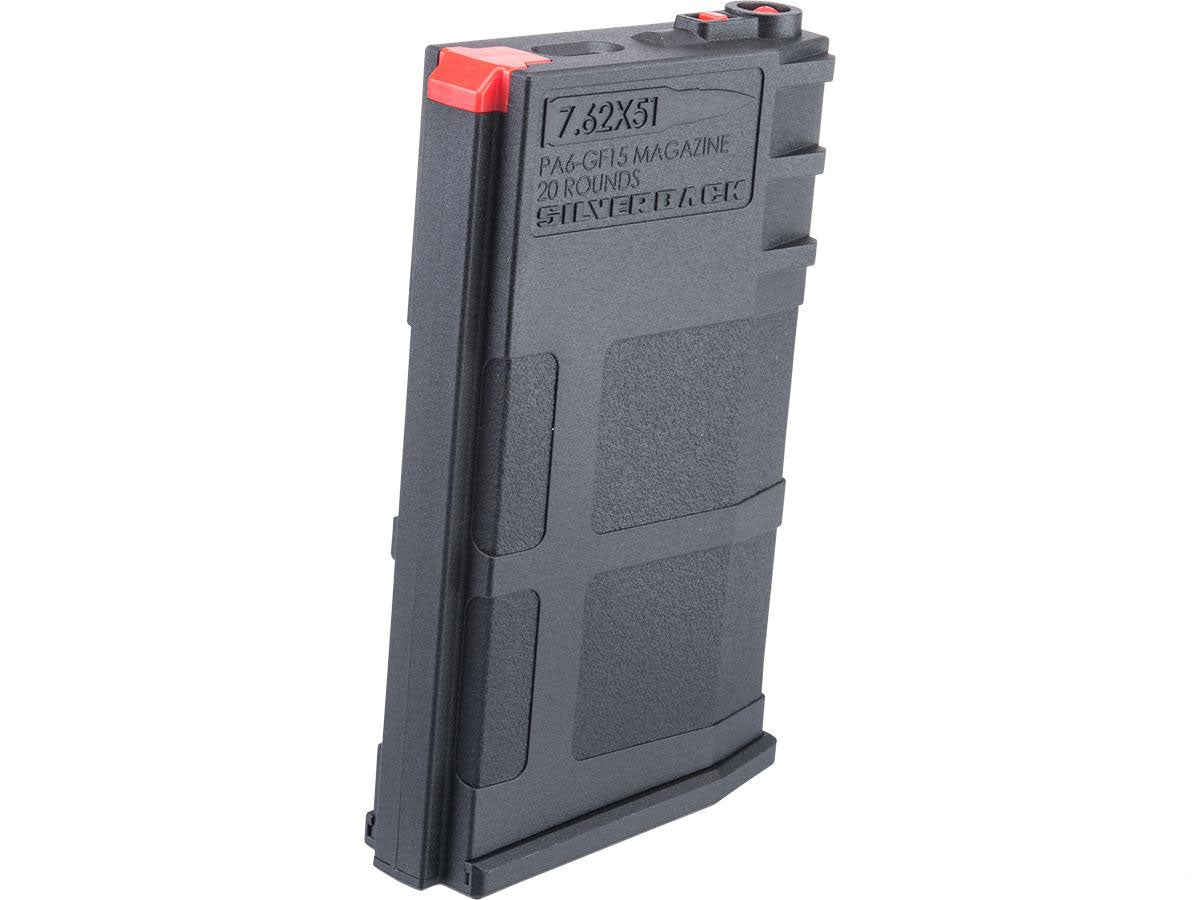Silverback Airsoft 78 Round AR-10 Style Mid-Cap Magazine for MDRX Airsoft AEG Rifles - Black