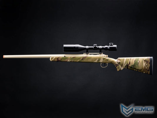 EMG Barrett Fieldcraft Airsoft Precision Bolt-Action Sniper Rifle with Featherweight Zero Trigger - Multicam
