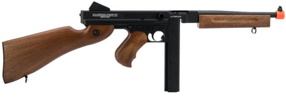 Cybergun Auto Ordnance Licensed Thompson M1A1 Airsoft AEG Rifle w/ Metal Receiver - Includes Battery and Charger