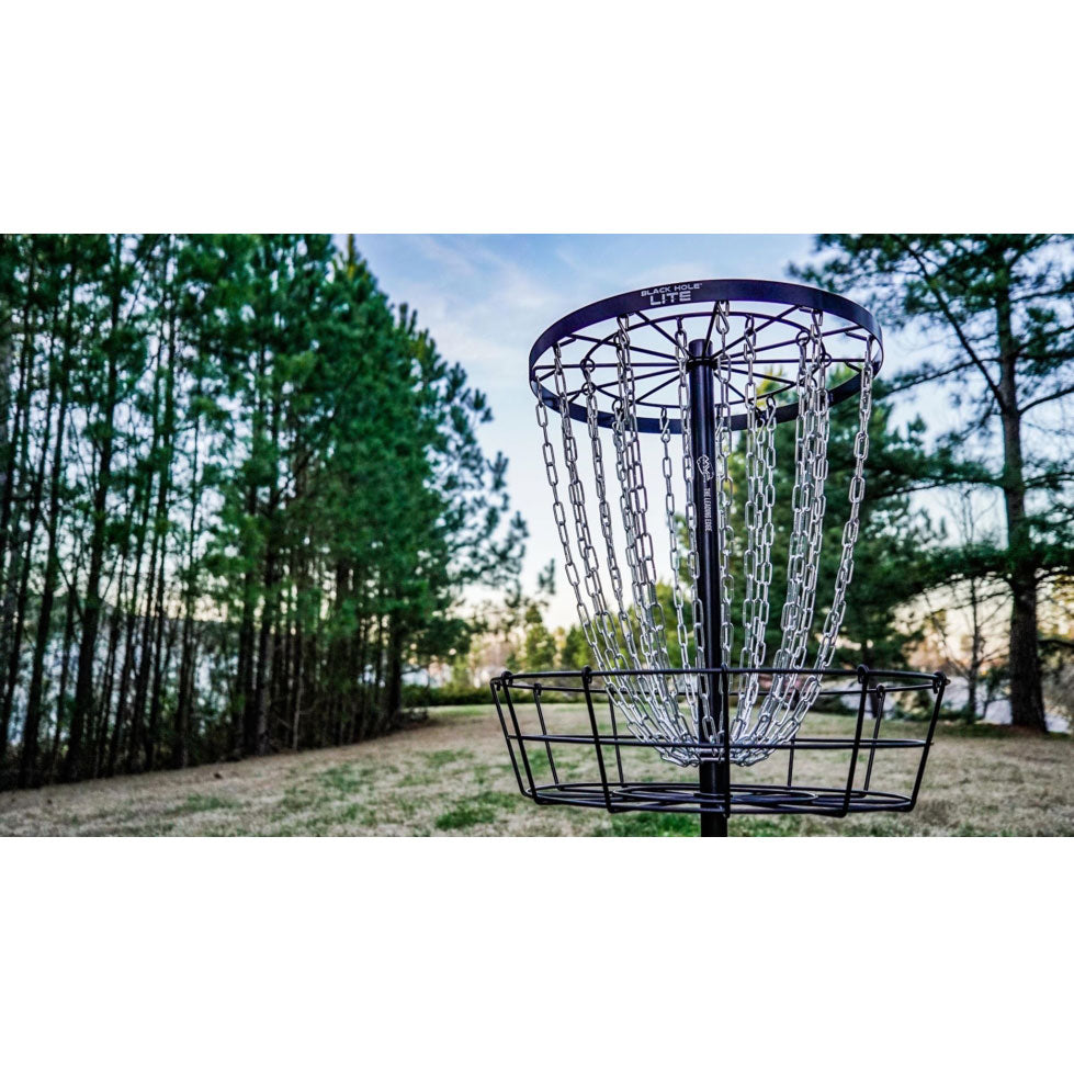 MVP Black Hole Lite Disc Golf Target (Basket) - Black