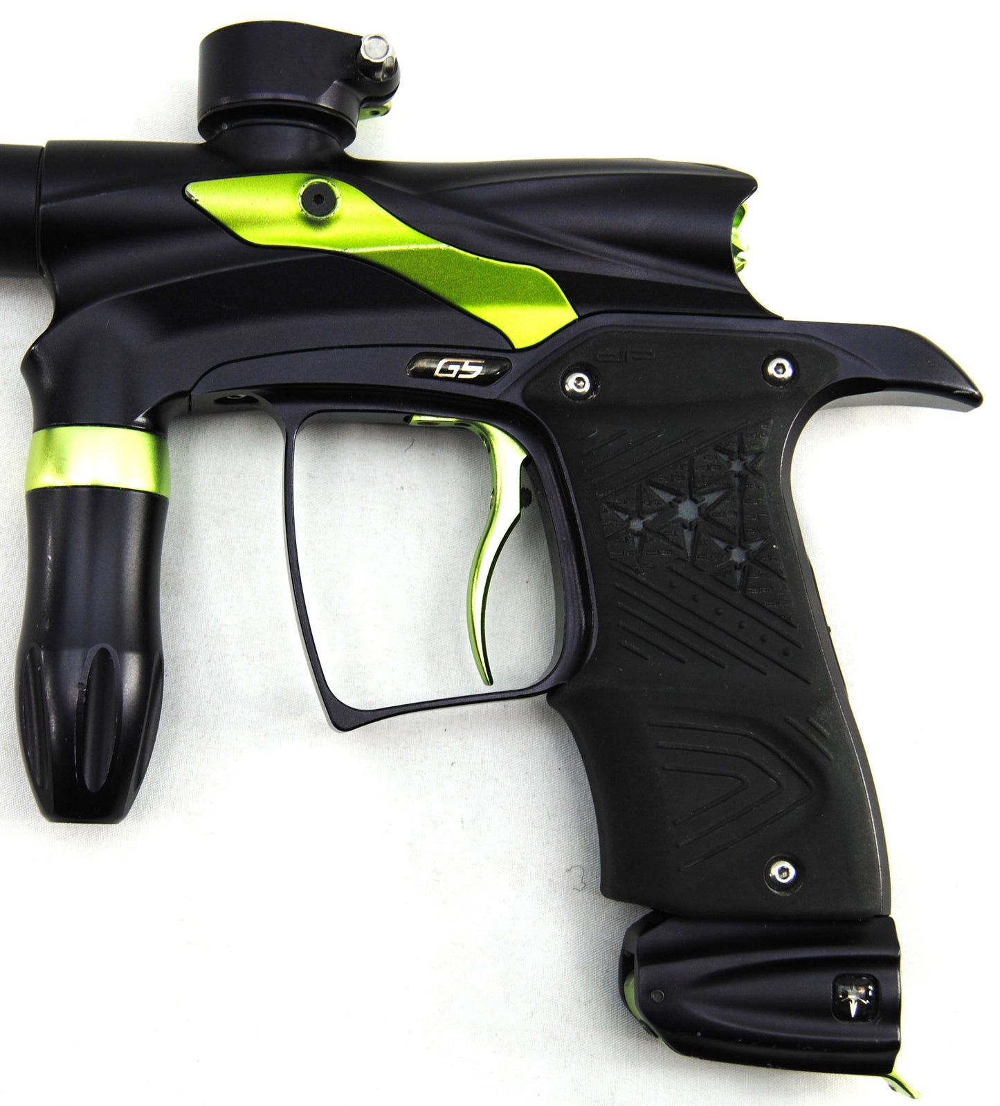 Used Dangerous Power G5 Paintball Gun - Black/Lime