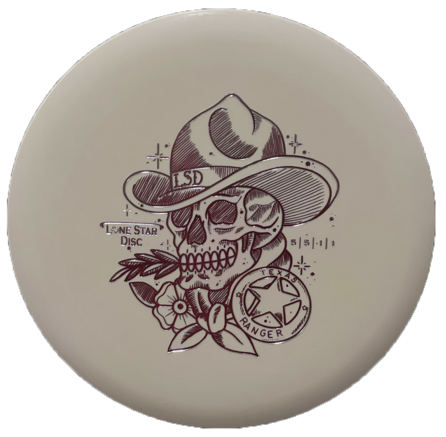 Lone Star Disc Bravo Texas Ranger Midrange disc - Artist Skull Stamp