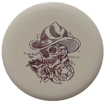 Lone Star Disc Bravo Texas Ranger Midrange disc - Artist Skull Stamp