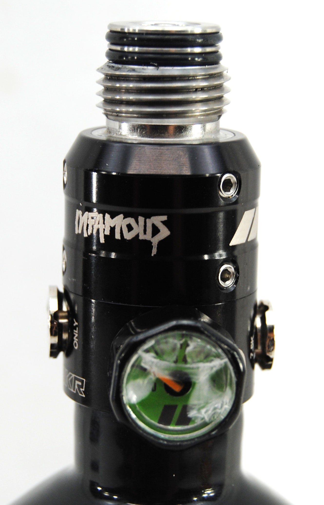 Used Ninja 68ci/4500psi SL2 HPA Tank w/ Infamous HAYMKR Regulator Bl