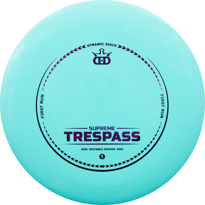 Dynamic Discs Supreme Trespass Disc - First Run