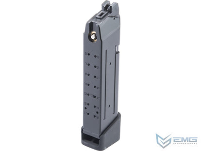 EMG TTI Licensed 23rd Green Gas Magazine w/ Extended Base Plate for EMG JW2 Gas Blowback Airsoft Pistols