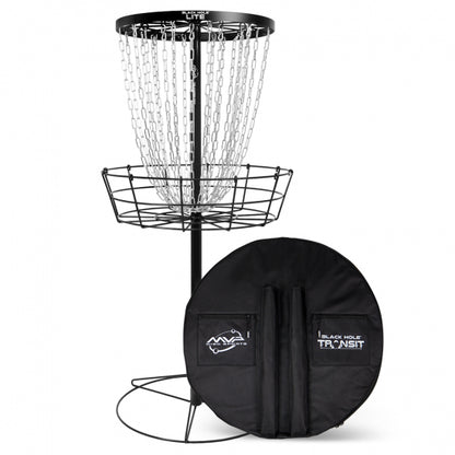 MVP Black Hole Lite Disc Golf Target (Basket) with Transit Bag - Black