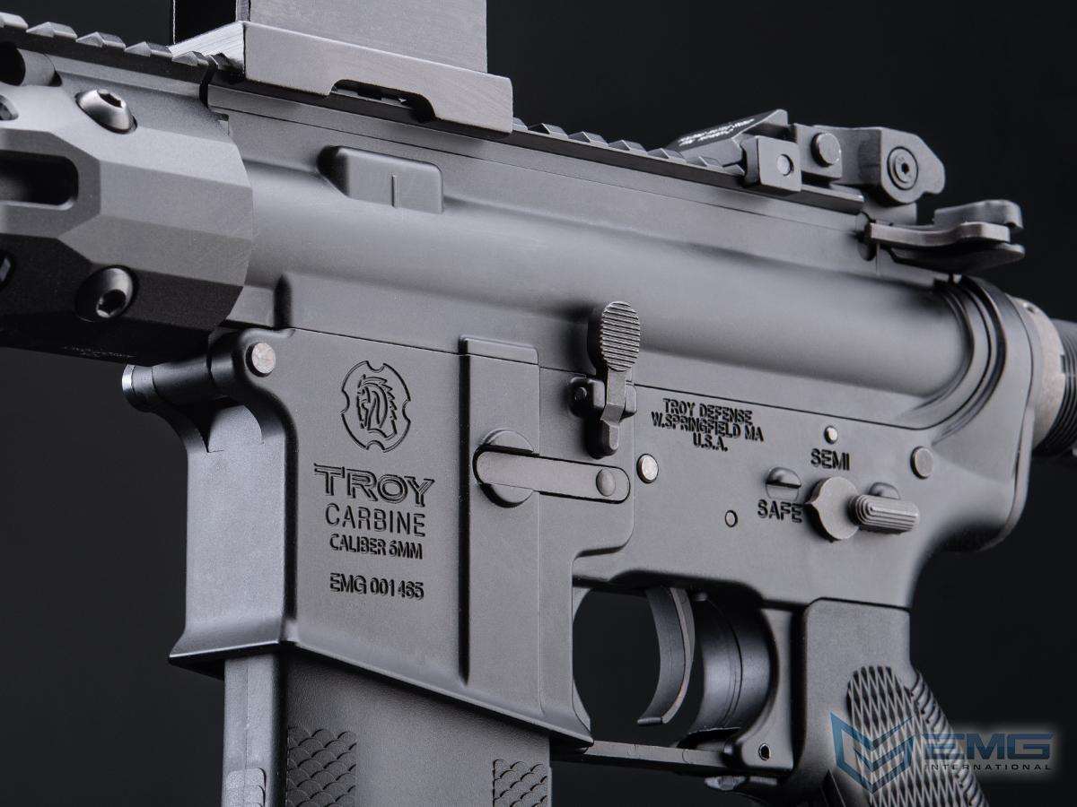 EMG Troy Industries Licensed SOCC M4 Carbine M-LOK AEG Rifle - 15" RIS - Black