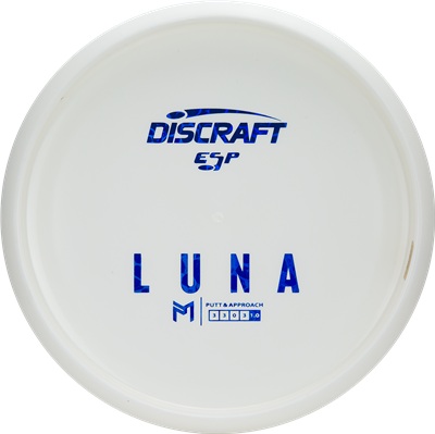 Discraft White ESP Luna Disc - Bottom Stamp