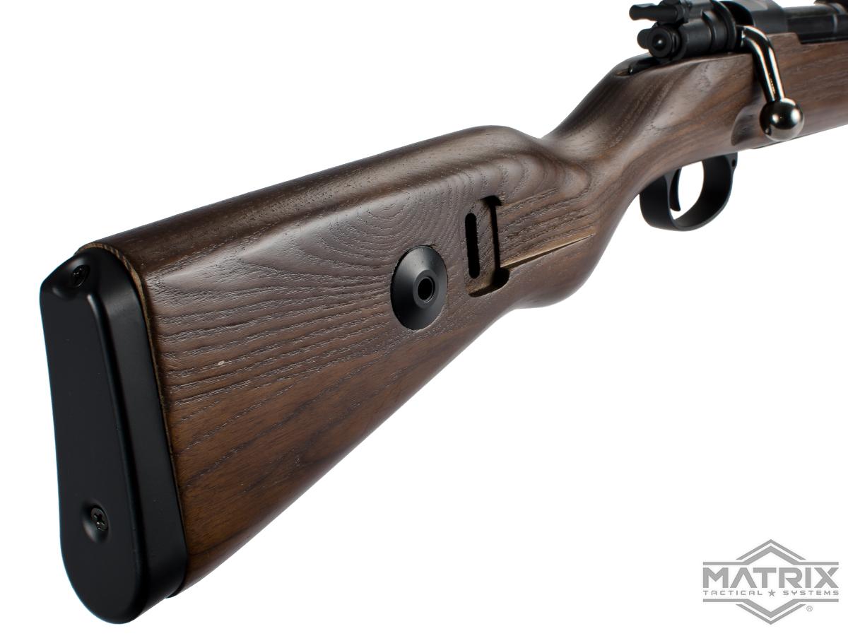 Matrix Bolt Matrix KAR 98K Bolt Action Spring Powered Airsoft Rifle by S&T with Re ...