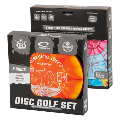 Trilogy Assorted Prime Retro Origio Burst 3 Disc Starter Golf Set