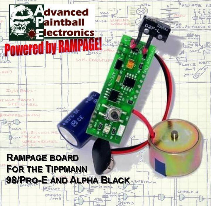 APE Rampage Board for the Tippmann 98/Pro-E/Alpha Black/Project Salvo - TechT