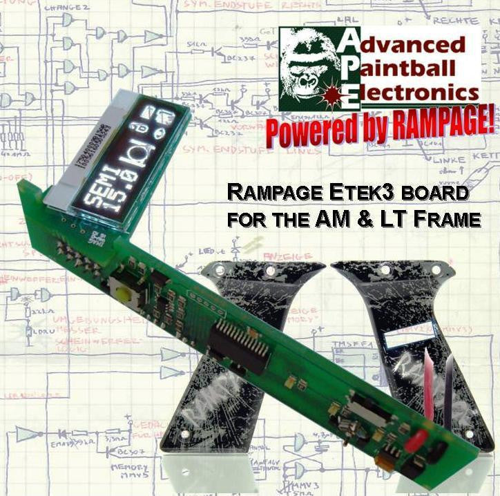 APE Rampage OLED Board for the Planet Eclipse Etek 3 w/grips - TechT