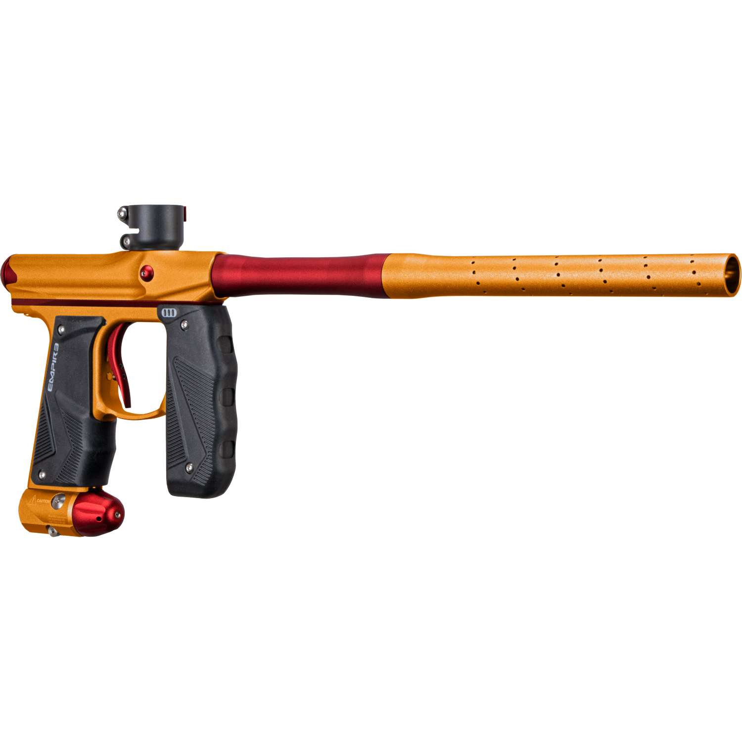 Empire Mini GS Paintball Gun w/ 2 Piece Barrel - Dust Orange / Dust Red - Empire