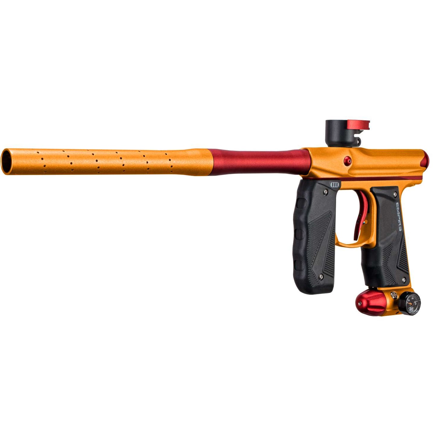 Empire Mini GS Paintball Gun w/ 2 Piece Barrel - Dust Orange / Dust Red - Empire