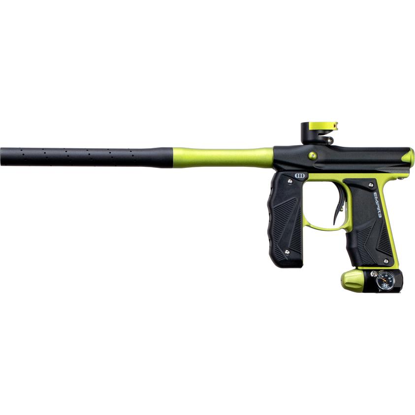 Empire Mini GS Paintball Gun w/ 2 Piece Barrel - Dust Black / Neon Green - Empire