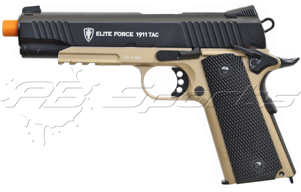Elite Force KWC 1911 Tactical Two Tone Airsoft CO2 Blowback Pistol - Elite Force