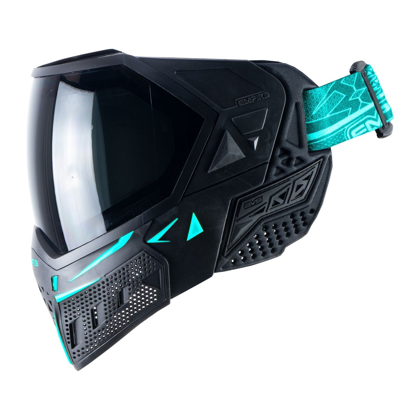Empire EVS Enhanced Vision System Goggle - Black/Aqua - includes 2 lenses