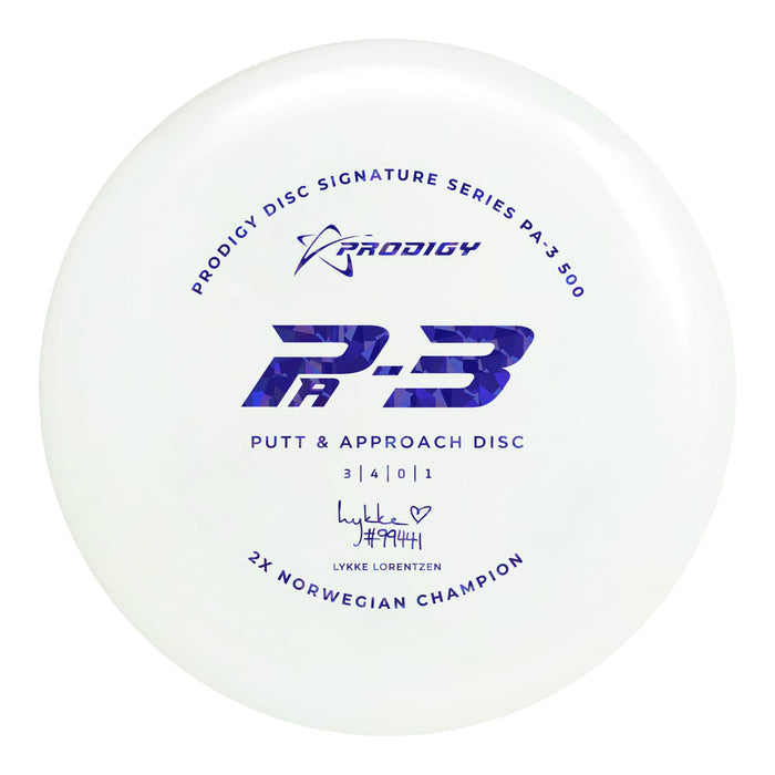 Prodigy PA-3 Putt & Approach Disc - 500 Plastic - Lykke Lorentzen 2022 Signature Series