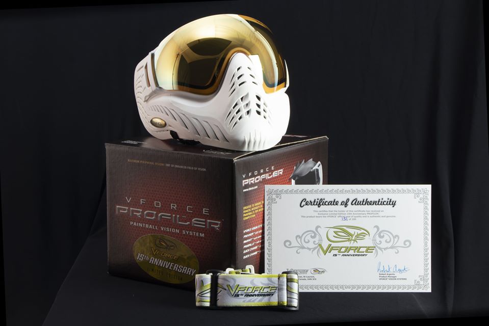 VForce Profiler Mask 15th Anniversary White Gold - 1 of 200 - V-Force