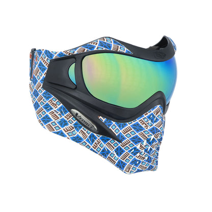V-Force Grill SE Paintball Mask Goggle - Inca (Cyan/Copper) w/ Phantom HDR and Clear Lens