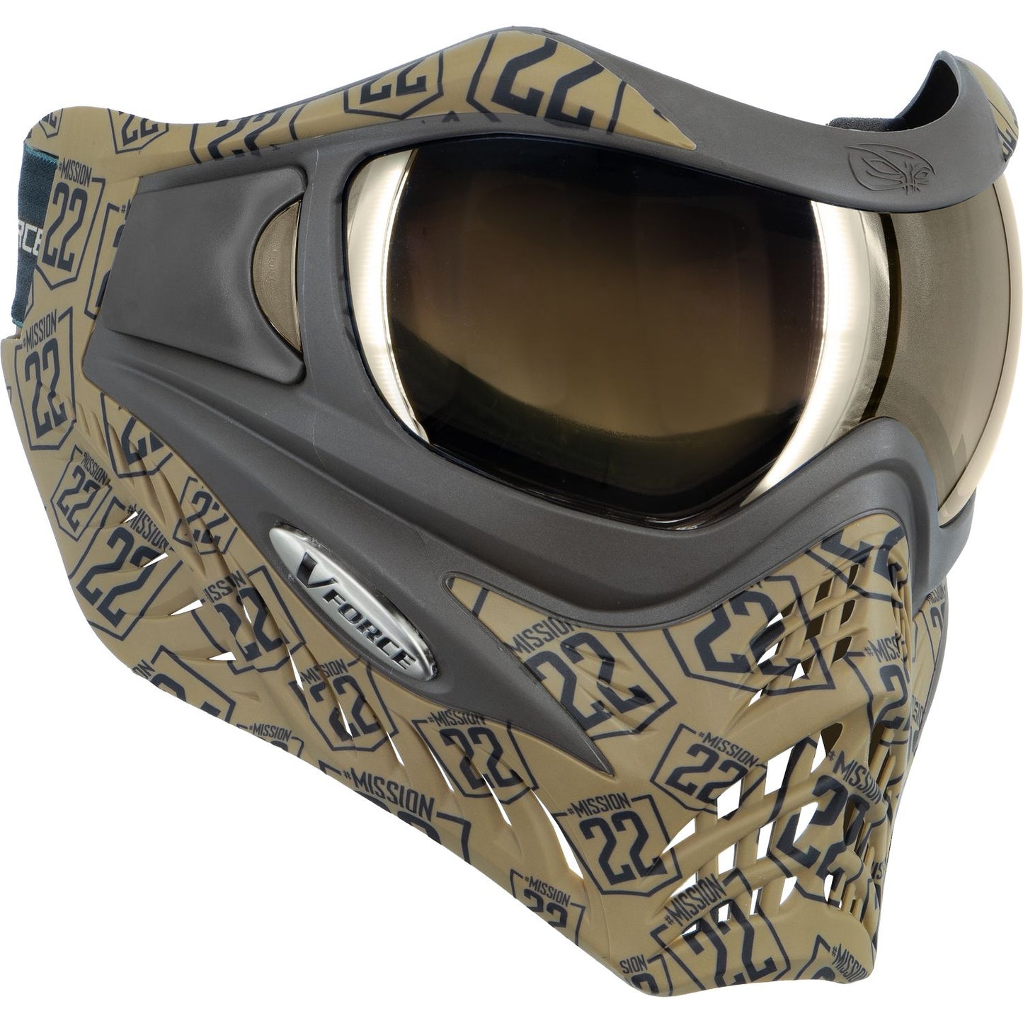 V-Force Grill SE Paintball Mask Goggle - Mission 22 w/ Quicksilver and Clear Lens