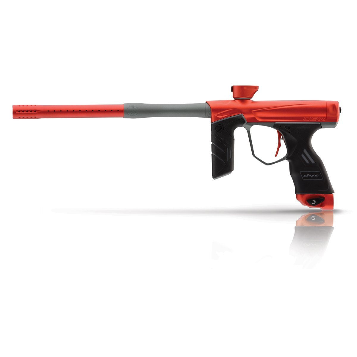 Dye DSR Paintball Gun - Blaze Red / Gray - DYE
