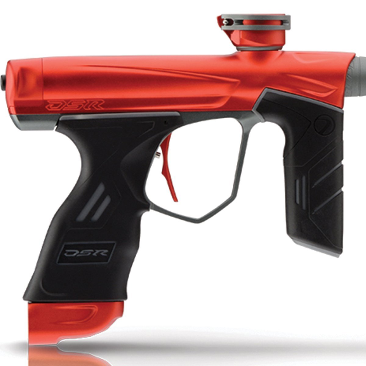 Dye DSR Paintball Gun - Blaze Red / Gray - DYE