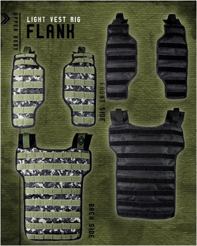 NXe Extraktion Series Flank Light Vest Rig - Black - NXE