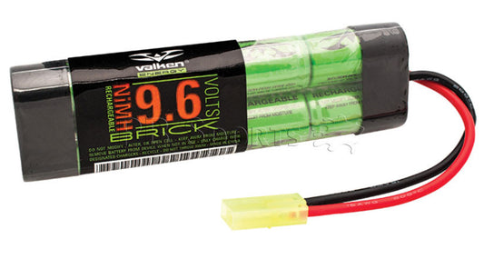 Valken Energy NiMH 9.6v 1600mAh Flat Pack Mini (Brick) style battery - Valken Paintball