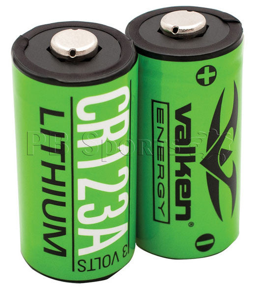 Valken Energy Paintball CR123A Lithium Battery - Pack of 2 - Valken Paintball